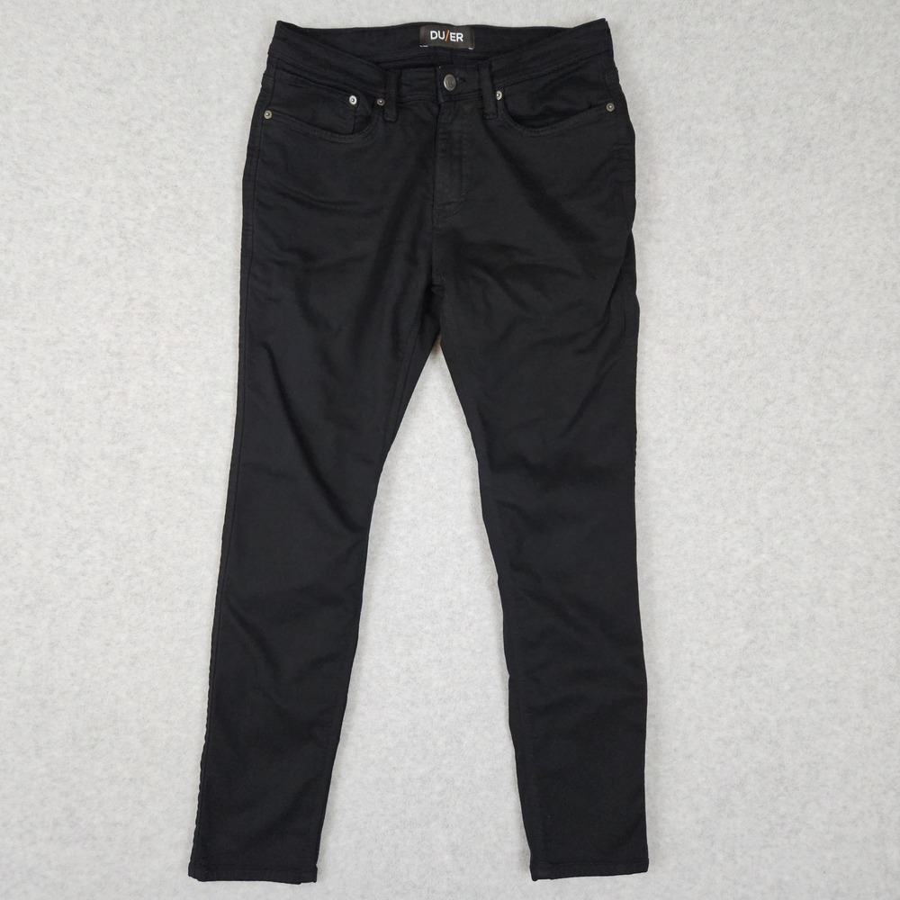 DU/ER (Men's 33x32) Black N2X Slim Fit Performance Stretch Commuter No Sweat